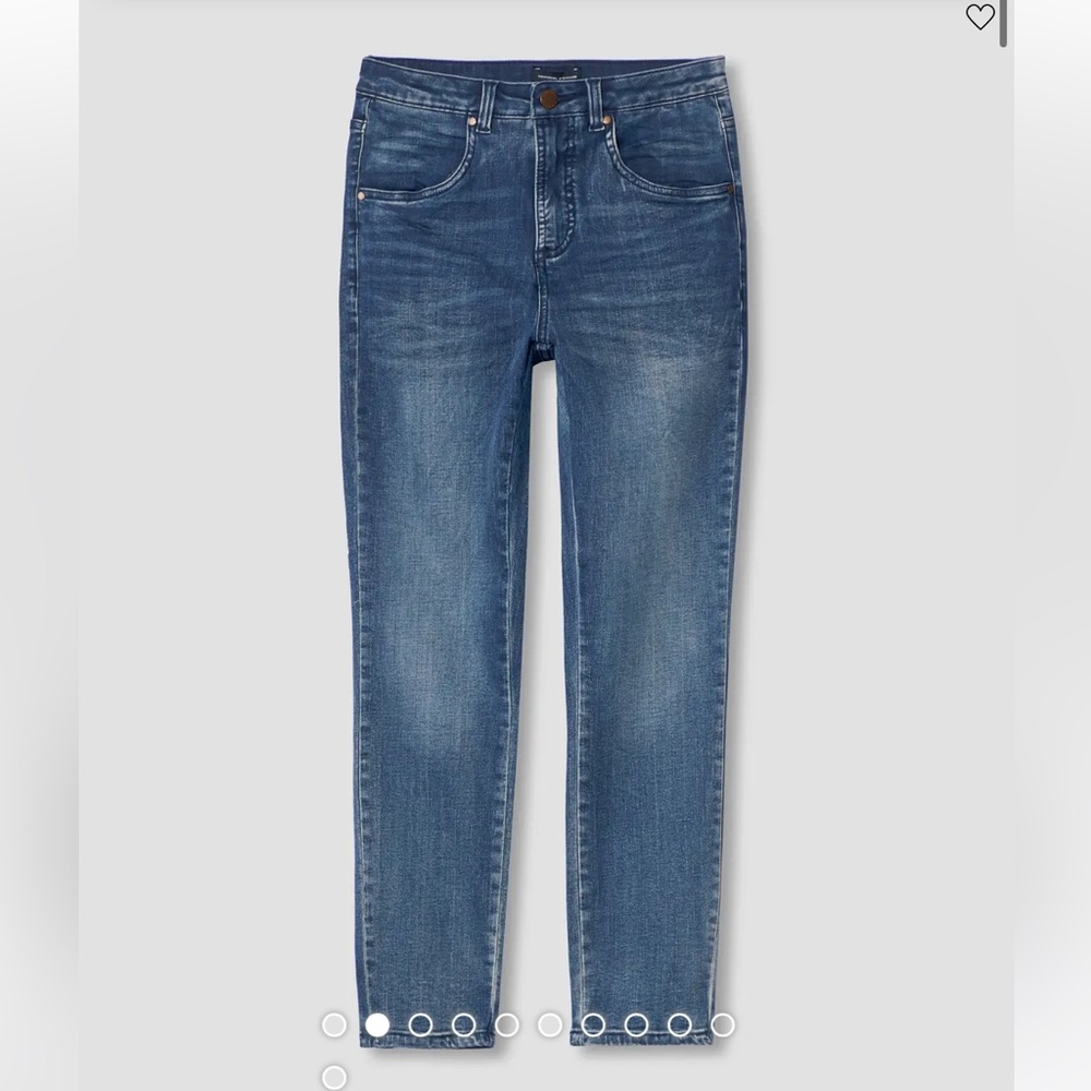 Universal Standard Seine High Rise Skinny Jeans size 12 27”- Distressed Blue NWT